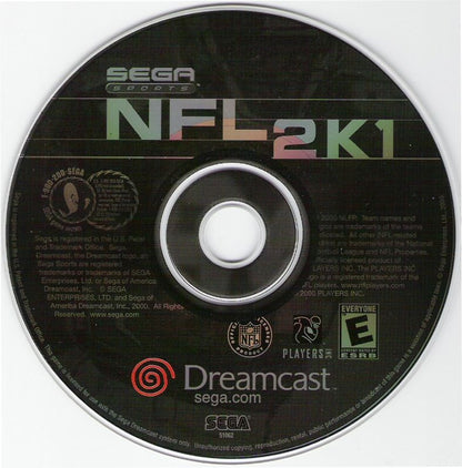 
NFL 2K1 | Dreamcast | game disc 1 of 1 | Data by MobyGames.com