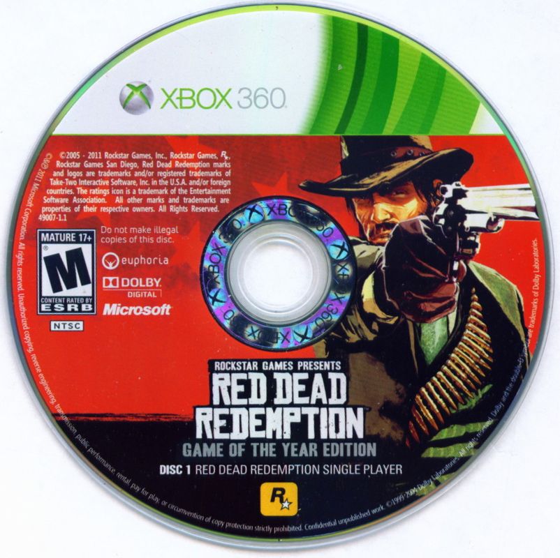 
Red Dead Redemption: Game of the Year Edition | Xbox 360 | physical media | Region: North America | source-country=Canada,United States | Data by MobyGames.com