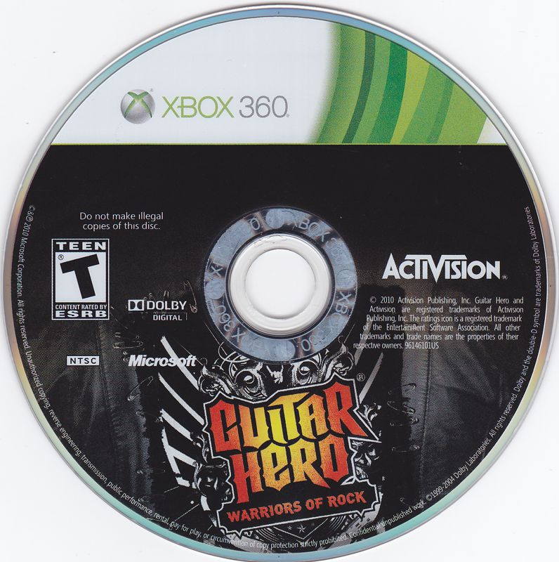 Guitar Hero: Warriors of Rock | Xbox 360 | physical media | region=North America | source-country=United States | zypher-v2 | moby-8f19d1c914e4 | Data by MobyGames.com