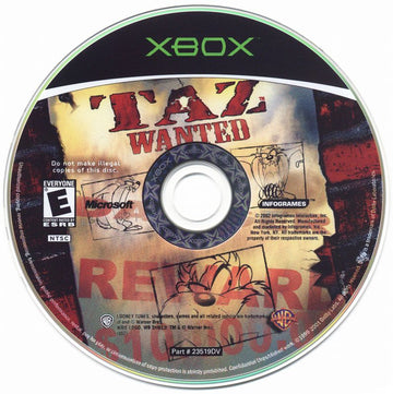 
Taz: Wanted | Xbox | physical media | Data by MobyGames.com