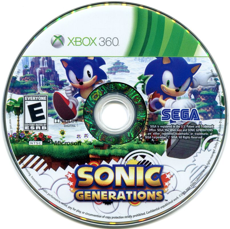 Sonic Generations | Xbox 360 | physical media | region=North America | source-country=United States | zypher-v2 | moby-5403cc8f90f9 | Data by MobyGames.com