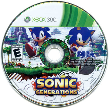 Sonic Generations | Xbox 360 | physical media | region=North America | source-country=United States | zypher-v2 | moby-5403cc8f90f9 | Data by MobyGames.com