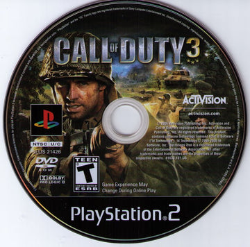 Call of Duty 3 | PlayStation 2 | physical media | region=North America | source-country=United States | zypher-v2 | moby-31742354c069 | Data by MobyGames.com