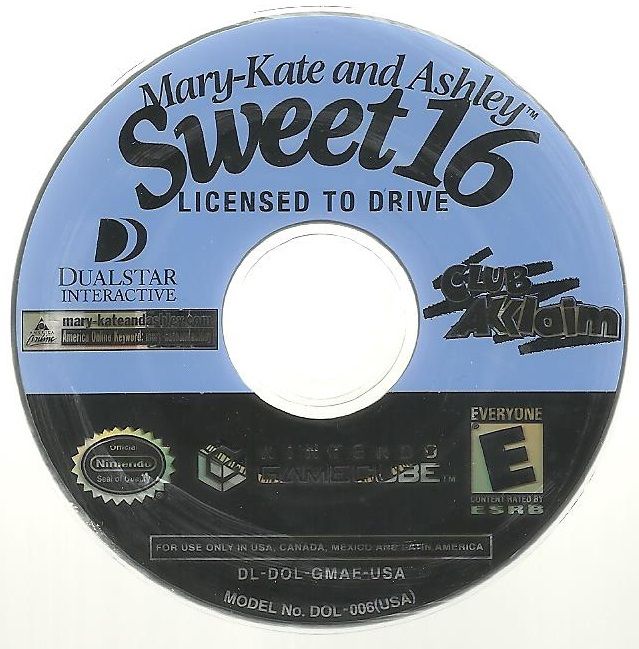 Mary-Kate and Ashley: Sweet 16 - Licensed to Drive | GameCube | physical media | Data by MobyGames.com