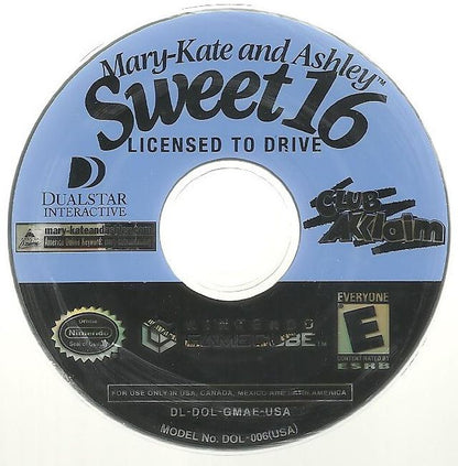 
Mary-Kate and Ashley: Sweet 16 - Licensed to Drive | GameCube | physical media | Data by MobyGames.com