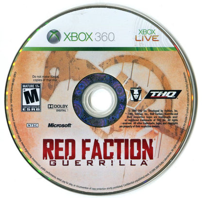 Red Faction: Guerrilla | Xbox 360 | physical media | region=North America | source-country=United States | zypher-v2 | moby-c032c034ed43 | Data by MobyGames.com