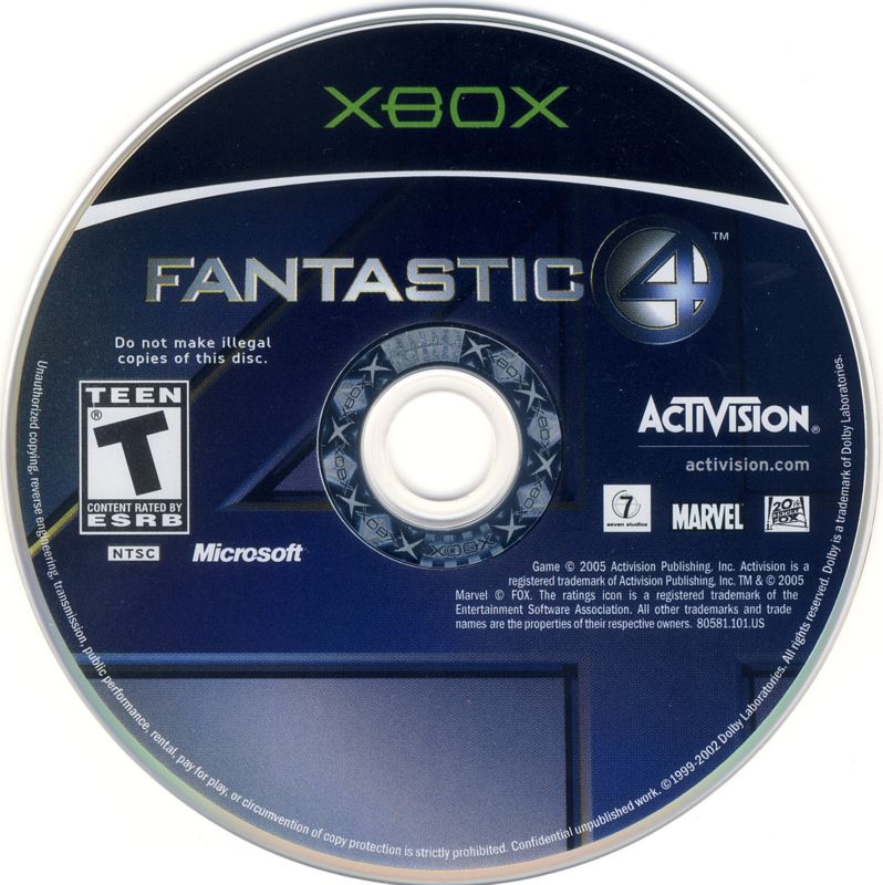 
Fantastic 4 | Xbox | physical media | Data by MobyGames.com
