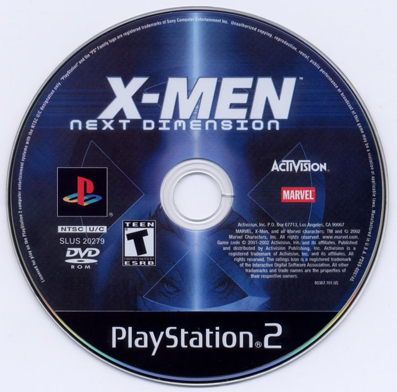 X-Men: Next Dimension | PlayStation 2 | physical media | Region: North America | source-country=Canada,United States | Data by MobyGames.com