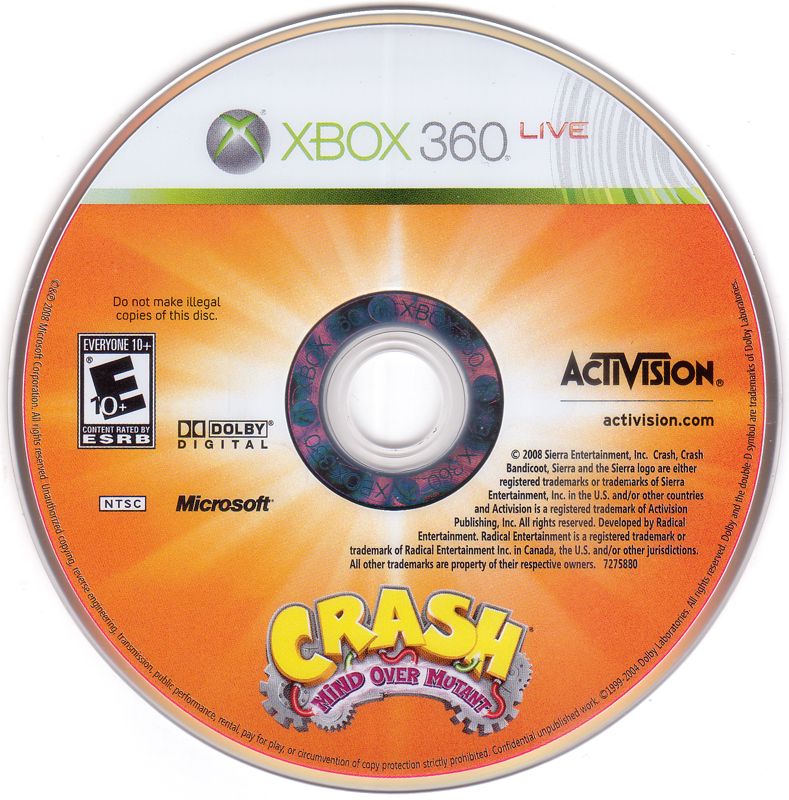 
Crash: Mind over Mutant | Xbox 360 | physical media | Data by MobyGames.com