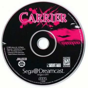 
Carrier | Dreamcast | game disc 1 of 1 | Data by MobyGames.com