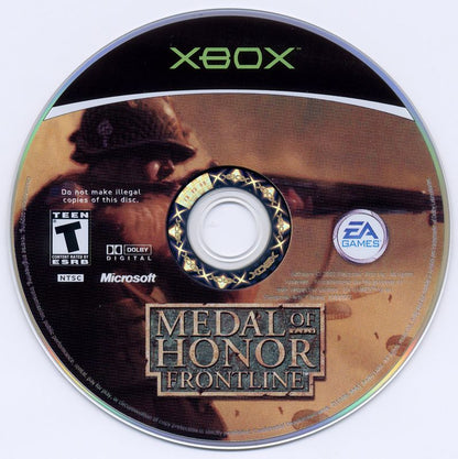 Medal of Honor: Frontline | Xbox | physical media | region=North America | source-country=Canada,United States | zypher-v2 | moby-85e6225e1e6e | Data by MobyGames.com