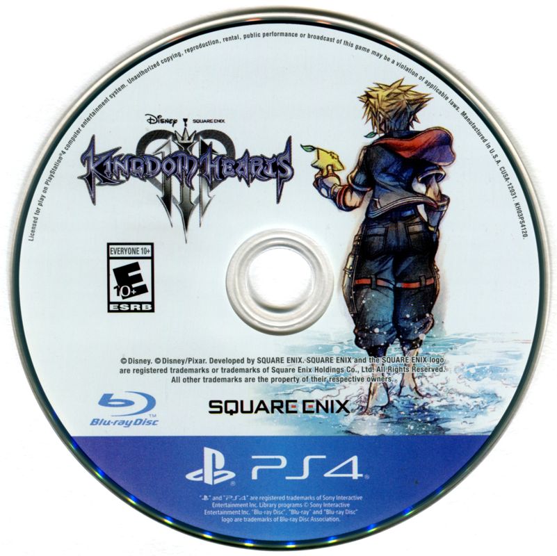 
KINGDOM HEARTS III | PlayStation 4 | game disc 1 of 1 | Data by MobyGames.com