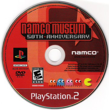 Namco Museum: 50th Anniversary | PlayStation 2 | physical media | region=North America | source-country=United States | zypher-v2 | moby-97df9c26eda4 | Data by MobyGames.com