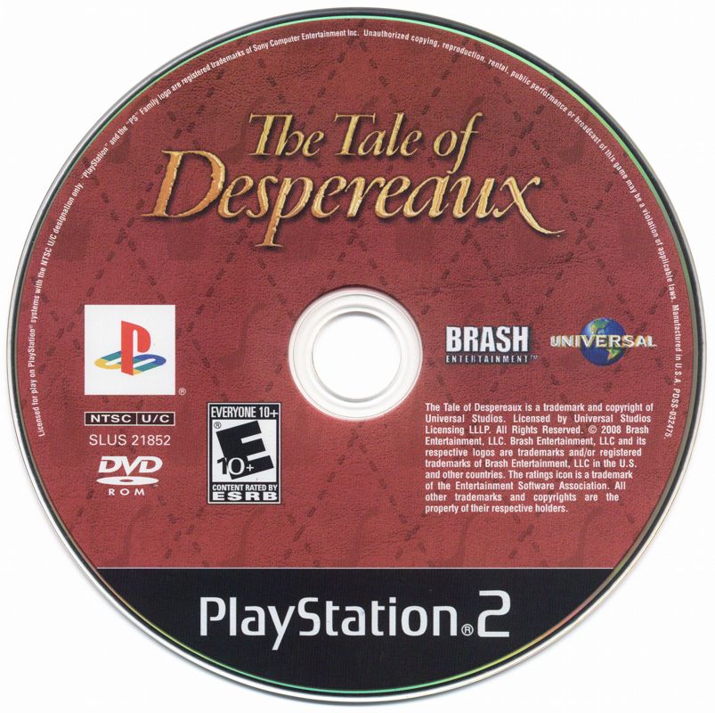 
The Tale of Despereaux | PlayStation 2 | physical media | Region: North America | source-country=United States | Data by MobyGames.com