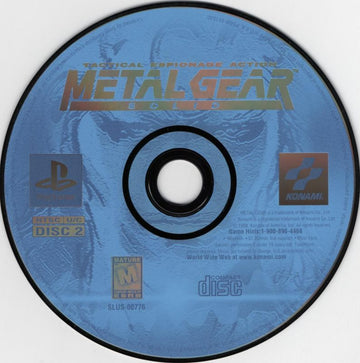 
Metal Gear Solid | PlayStation | game disc 2 of 2 | Region: North America | source-country=United States | Data by MobyGames.com