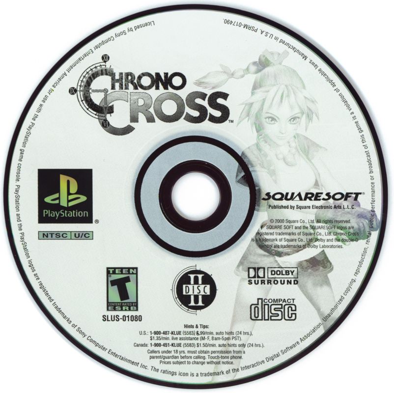 
Chrono Cross | PlayStation | game disc 2 of 2 | Region: North America | source-country=United States | Data by MobyGames.com