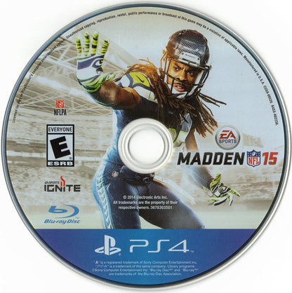 Madden NFL 15 | PlayStation 4 | physical media | region=North America | source-country=United States | zypher-v2 | moby-cfadaa631855 | Data by MobyGames.com
