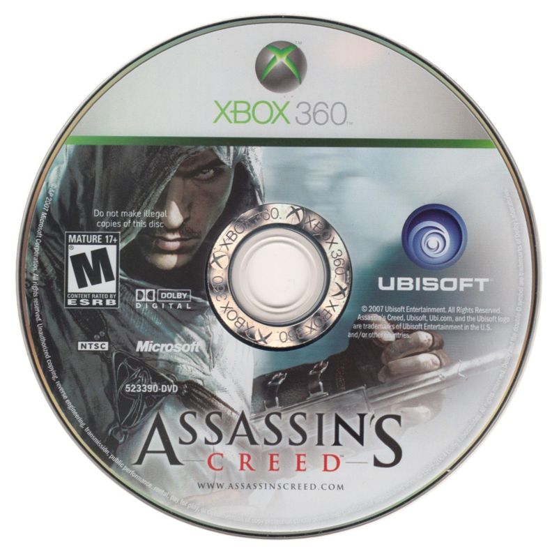 
Assassin's Creed | Xbox 360 | game disc 1 of 1 | Region: North America | source-country=United States | Data by MobyGames.com