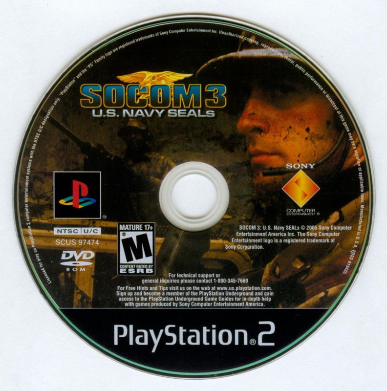 SOCOM 3: U.S. Navy SEALs | PlayStation 2 | physical media | region=North America | source-country=Canada,United States | zypher-v2 | moby-28b485c9554b | Data by MobyGames.com