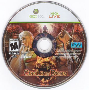 
Kingdom Under Fire: Circle of Doom | Xbox 360 | physical media | Data by MobyGames.com