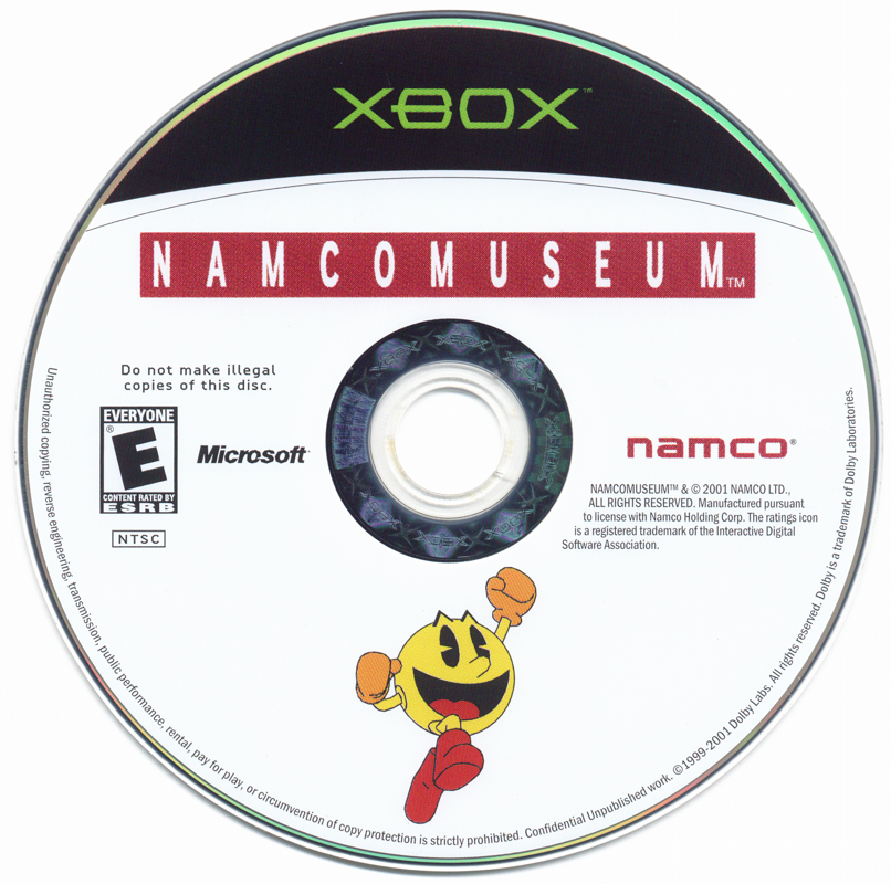 Namco Museum | Xbox | physical media | Region: North America | source-country=United States | Data by MobyGames.com