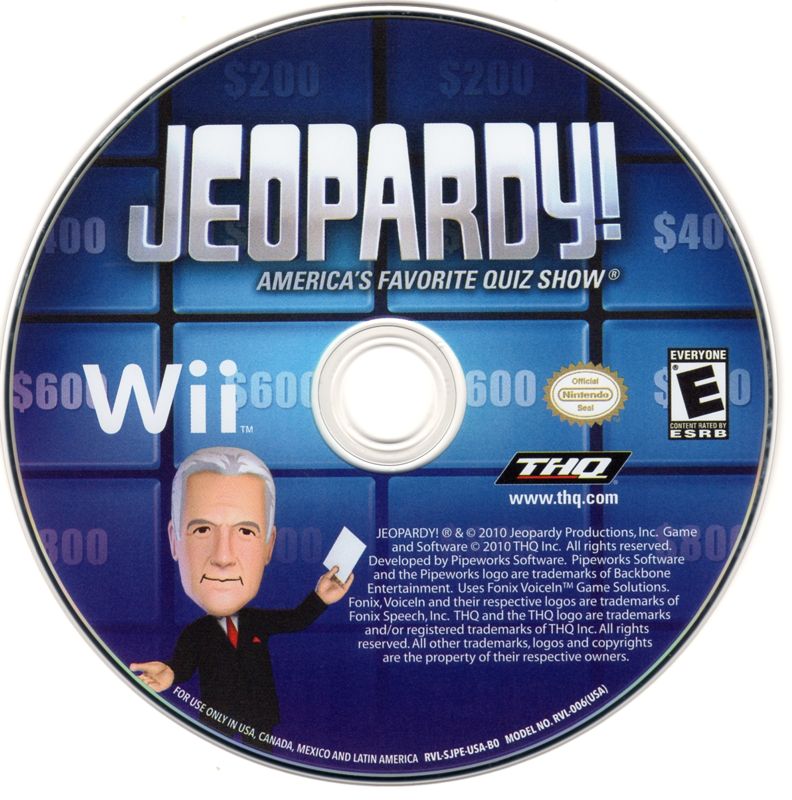 
Jeopardy! | Wii | physical media | Data by MobyGames.com