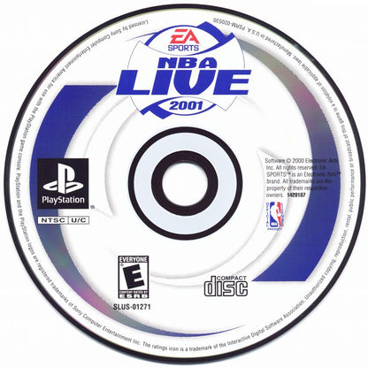 
NBA Live 2001 | PlayStation | physical media | Region: North America | source-country=United States | Data by MobyGames.com