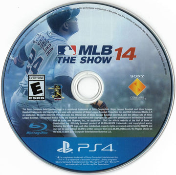 
MLB 14: The Show | PlayStation 4 | physical media | Region: North America | source-country=United States | Data by MobyGames.com