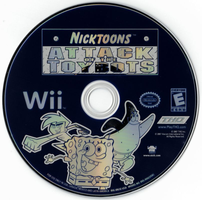 Nicktoons: Attack of the Toybots | Wii | physical media | region=North America | source-country=United States | zypher-v2 | moby-f1b91316d6d4 | Data by MobyGames.com