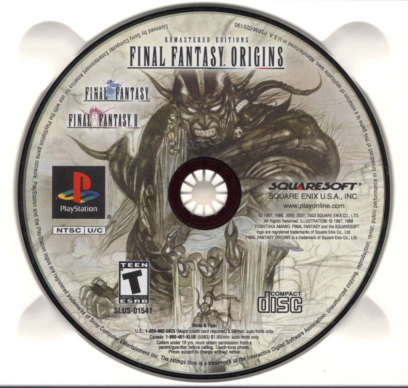 
Final Fantasy Origins | PlayStation | physical media | Data by MobyGames.com