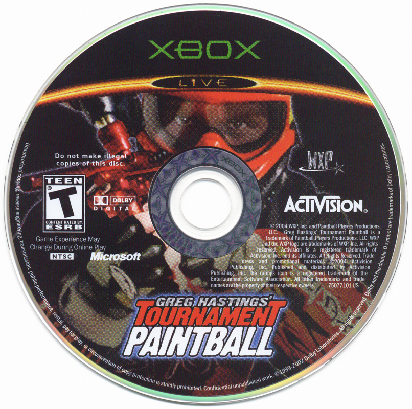 
Greg Hastings' Tournament Paintball | Xbox | physical media | Data by MobyGames.com