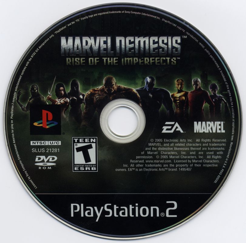 Marvel Nemesis: Rise of the Imperfects | PlayStation 2 | physical media | region=North America | source-country=Canada,United States | zypher-v2 | moby-2a754c9606a3 | Data by MobyGames.com