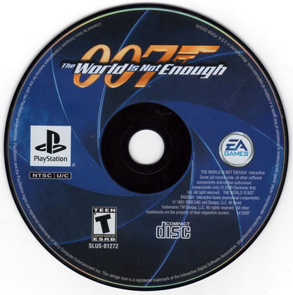 007: The World Is Not Enough | PlayStation | physical media | region=North America | source-country=United States | zypher-v2 | moby-1035dfcda6ab | Data by MobyGames.com