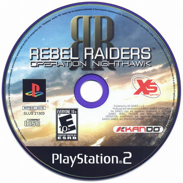 Rebel Raiders: Operation Nighthawk | PlayStation 2 | physical media | region=North America | source-country=United States | zypher-v2 | moby-8088ad7c5716 | Data by MobyGames.com