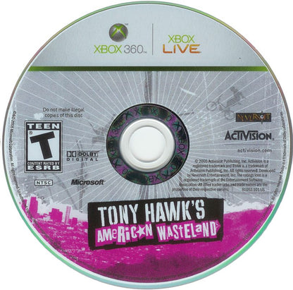 Tony Hawk's American Wasteland | Xbox 360 | physical media | region=North America | source-country=United States | zypher-v2 | moby-ce72c0578cf2 | Data by MobyGames.com