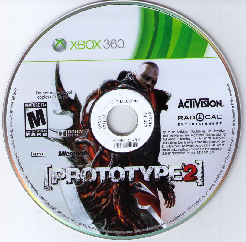 
Prototype 2 | Xbox 360 | physical media | Region: North America | source-country=United States | Data by MobyGames.com