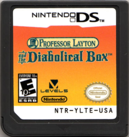 
Professor Layton and the Diabolical Box | Nintendo DS | physical media | Data by MobyGames.com