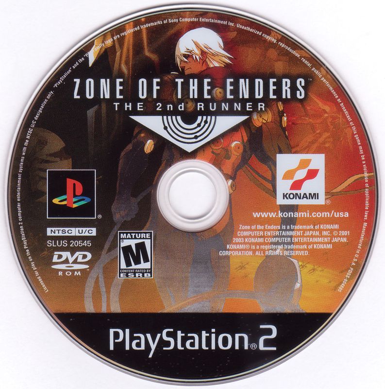 
Zone of the Enders: The 2nd Runner | PlayStation 2 | physical media | Region: North America | source-country=Canada,United States | Data by MobyGames.com