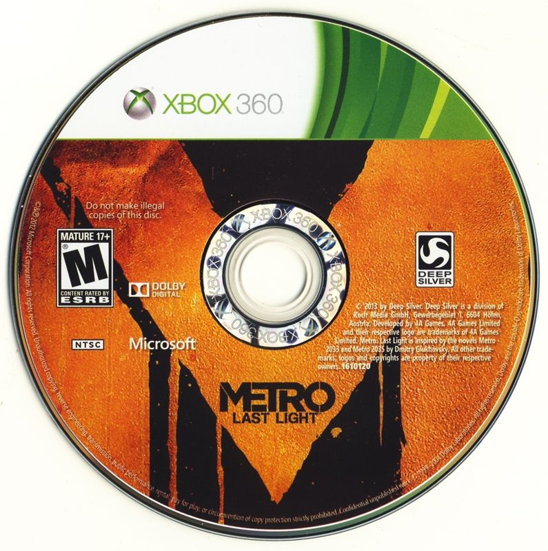 Metro: Last Light (Limited Edition) | Xbox 360 | physical media | Region: North America | source-country=United States | Data by MobyGames.com