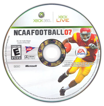 NCAA Football 07 | Xbox 360 | physical media | region=North America | source-country=United States | zypher-v2 | moby-3fdc52f88e40 | Data by MobyGames.com