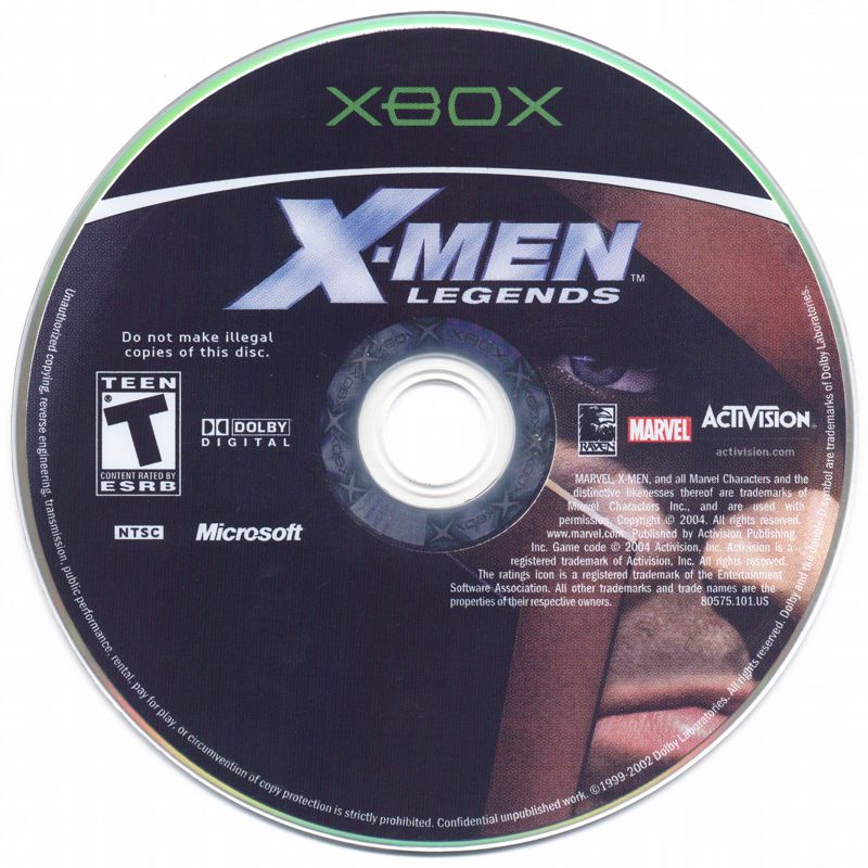 X-Men: Legends | Xbox | physical media | Region: North America | source-country=United States | Data by MobyGames.com