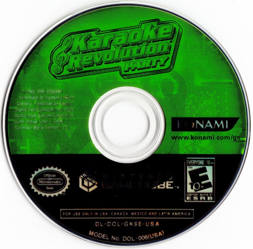 Karaoke Revolution: Party | GameCube | physical media | region=North America | source-country=Argentina,Brazil,Canada,Chile,Colombia,Mexico,United States,Uruguay | zypher-v2 | moby-22a4528757b0 | Data by MobyGames.com
