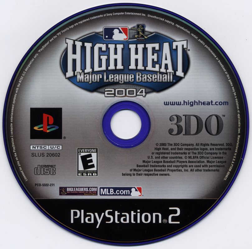 High Heat Major League Baseball 2004 | PlayStation 2 | physical media | Region: North America | source-country=United States | Data by MobyGames.com