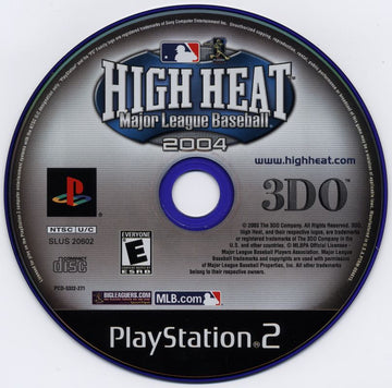
High Heat Major League Baseball 2004 | PlayStation 2 | physical media | Region: North America | source-country=United States | Data by MobyGames.com