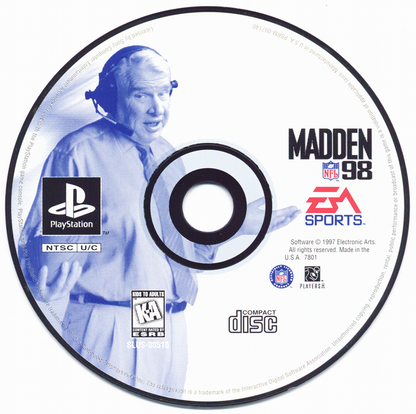 Madden NFL 98 | PlayStation | physical media | region=North America | source-country=United States | zypher-v2 | moby-9da038bf6d65 | Data by MobyGames.com