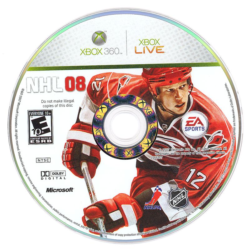 NHL 08 | Xbox 360 | physical media | region=North America | source-country=United States | zypher-v2 | moby-15de75a28312 | Data by MobyGames.com
