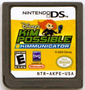 
Kim Possible: Kimmunicator | Nintendo DS | game disc 1 of 1 | Data by MobyGames.com