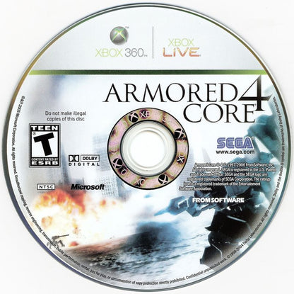 Armored Core 4 | Xbox 360 | physical media | region=North America | source-country=Canada,Mexico,Other,United States | zypher-v2 | moby-71edd8c4e6c6 | Data by MobyGames.com