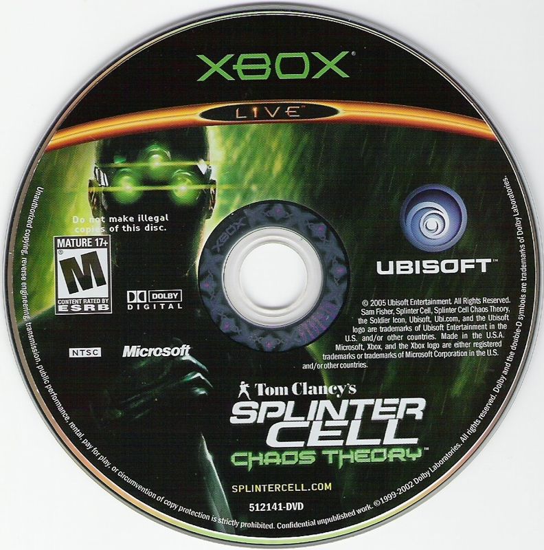 Tom Clancy's Splinter Cell: Chaos Theory | Xbox | physical media | region=North America | source-country=United States | zypher-v2 | moby-801775af4bc8 | Data by MobyGames.com