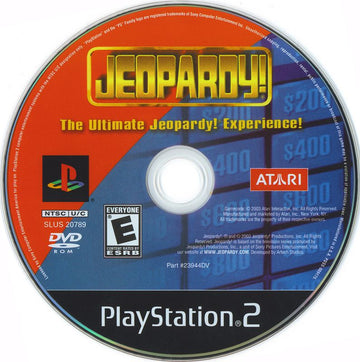 
Jeopardy! | PlayStation 2 | physical media | Region: North America | source-country=Canada,United States | Data by MobyGames.com